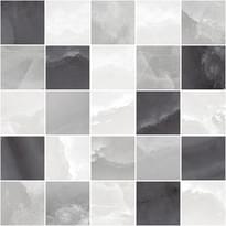 Плитка Laparet Prime Декор Мозаичный Серый Микс 25x25 см, поверхность глянец