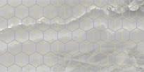 Плитка Laparet Prime Декор Серый 25x50 см, поверхность глянец