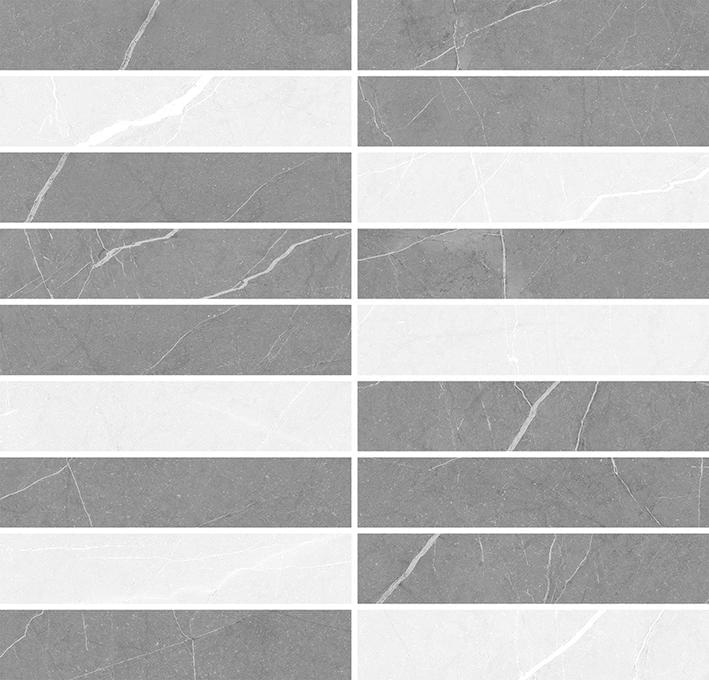 Laparet Rubio Мозаика Микс Серый 28.6x29.8