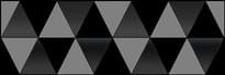 Плитка Laparet Sigma Perla Декор Черный 20x60 см, поверхность глянец