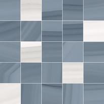 Плитка Laparet Space Декор Мозаичный Синий 25x25 см, поверхность глянец