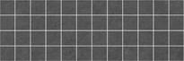 Плитка Laparet Story Декор Мозаичный Чёрный 20x60 см, поверхность матовая