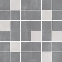Плитка Laparet Stream Мозаика Микс Серый 29.7x29.7 см, поверхность глянец