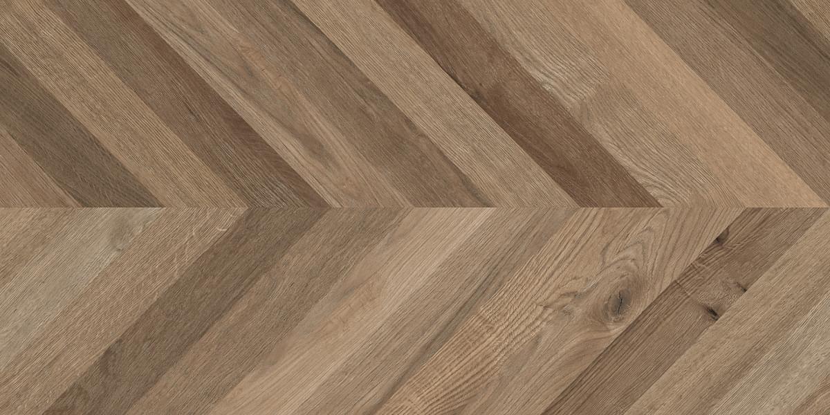 Плитка Laparet Wood Lux Walnut Chevron M 60x120 см, поверхность матовая, рельефная