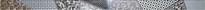 Плитка Laparet Студио Берген Бордюр Стеклянный Серый 3.5x60 см, поверхность глянец