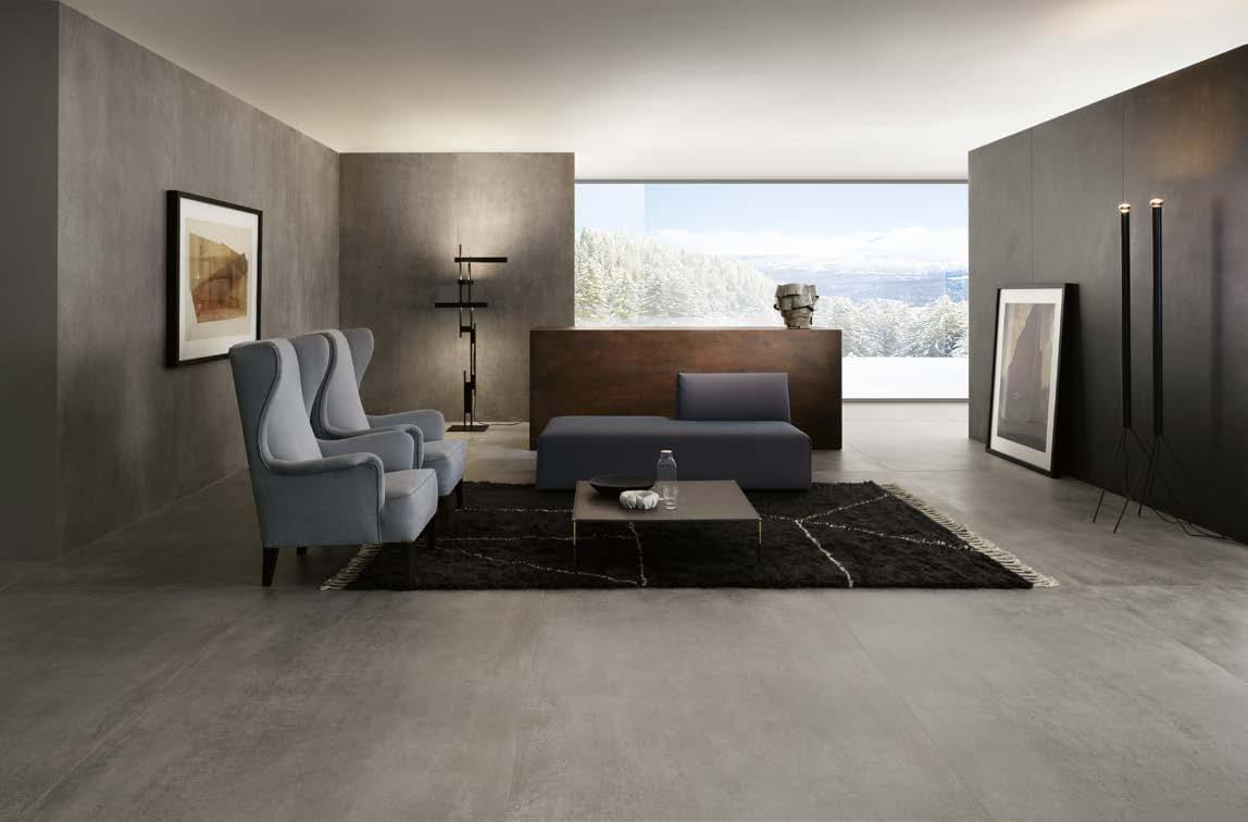 керамогранит фабрики Lea Ceramiche коллекция Slimtech Concreto