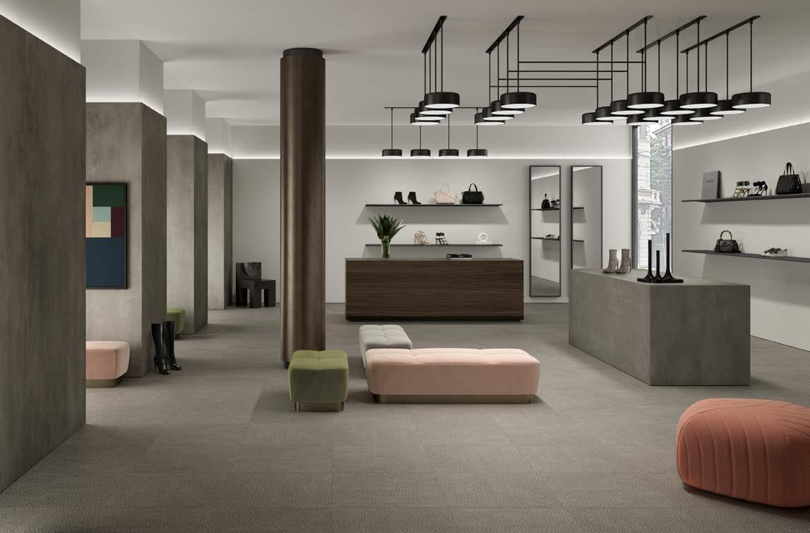 керамогранит фабрики Lea Ceramiche коллекция Slimtech Concreto