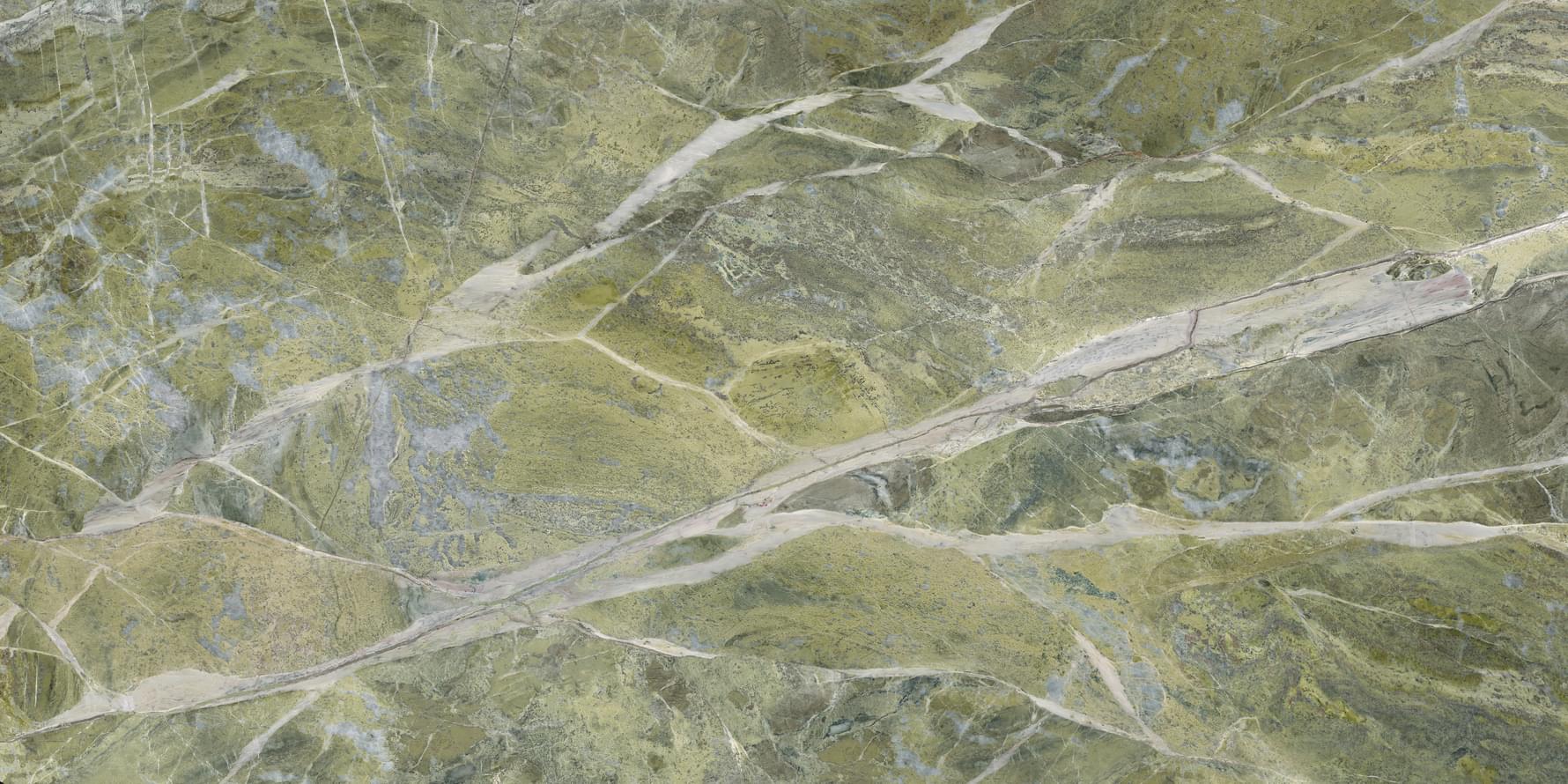 Level Marmi Book Match B Irish Green Lappato 162x324 см, поверхность полуполированная