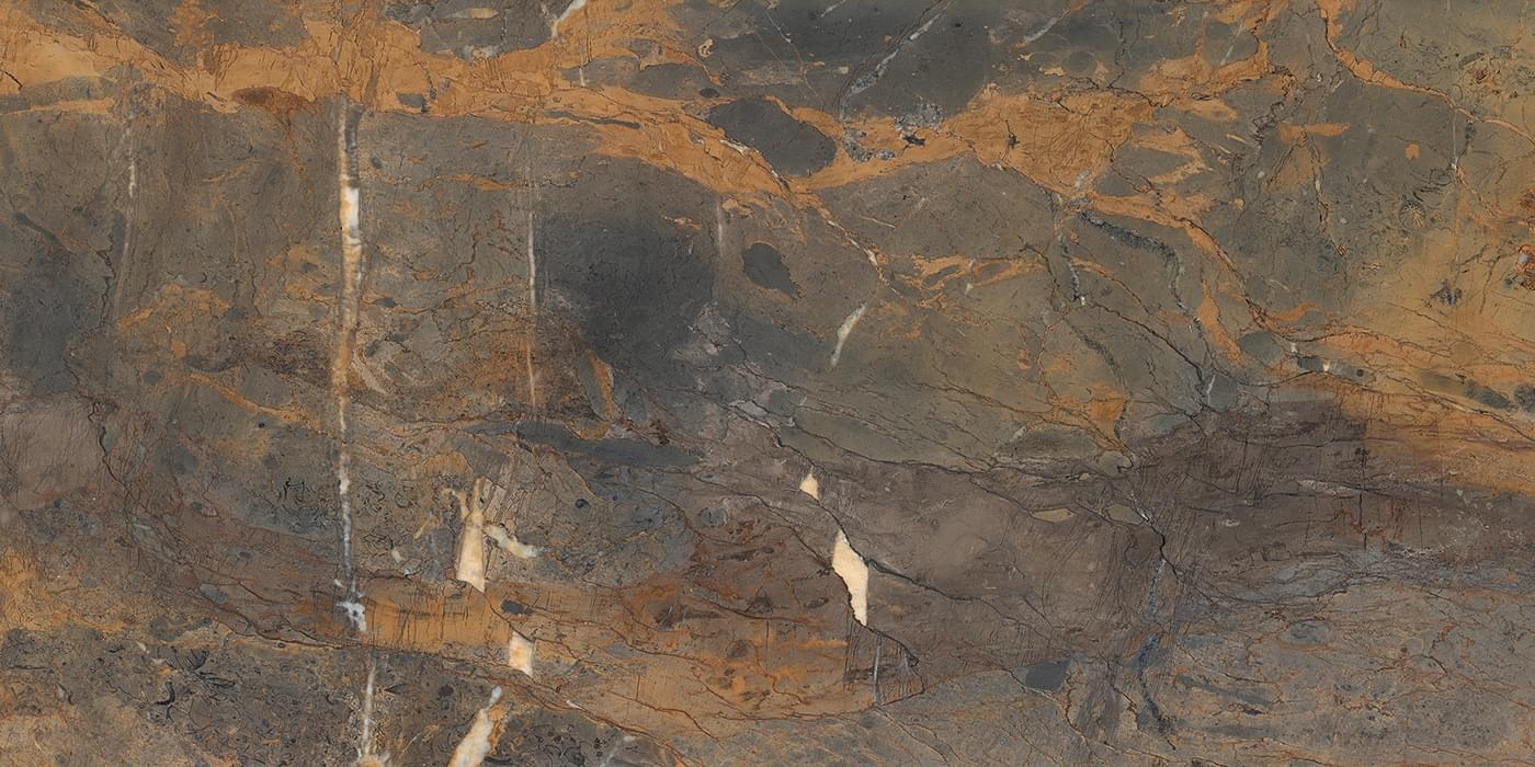 Level Marmi Fossil Brown Lappato Lucido Stuoiato Book Match A 162x324