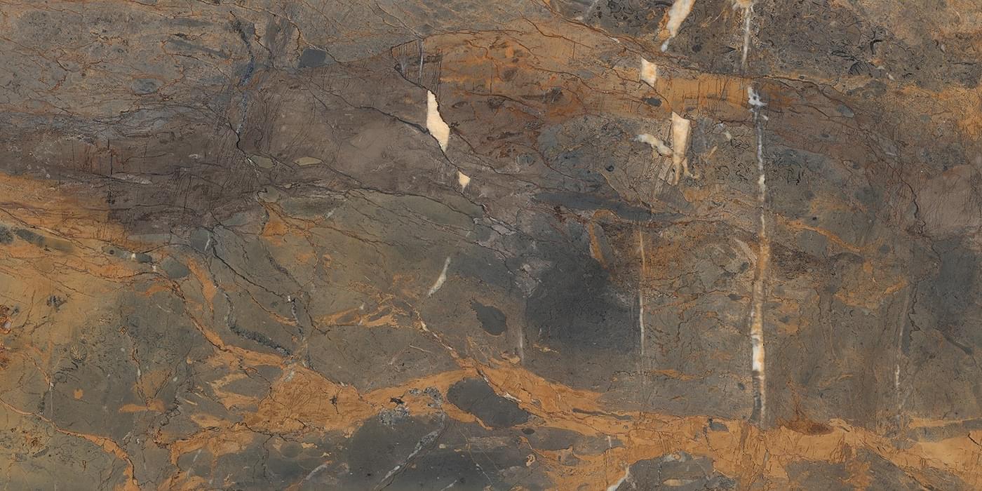 Level Marmi Fossil Brown Lappato Lucido Stuoiato Book Match B 162x324