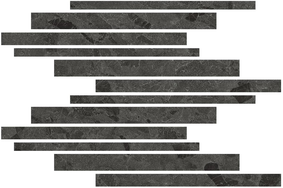 Living Ceramics Eme Mureto Mosaic Anthracite Anti-Slip 30x45 Living Ceramics Eme Mureto Mosaic Anthracite Anti-Slip 30x45
