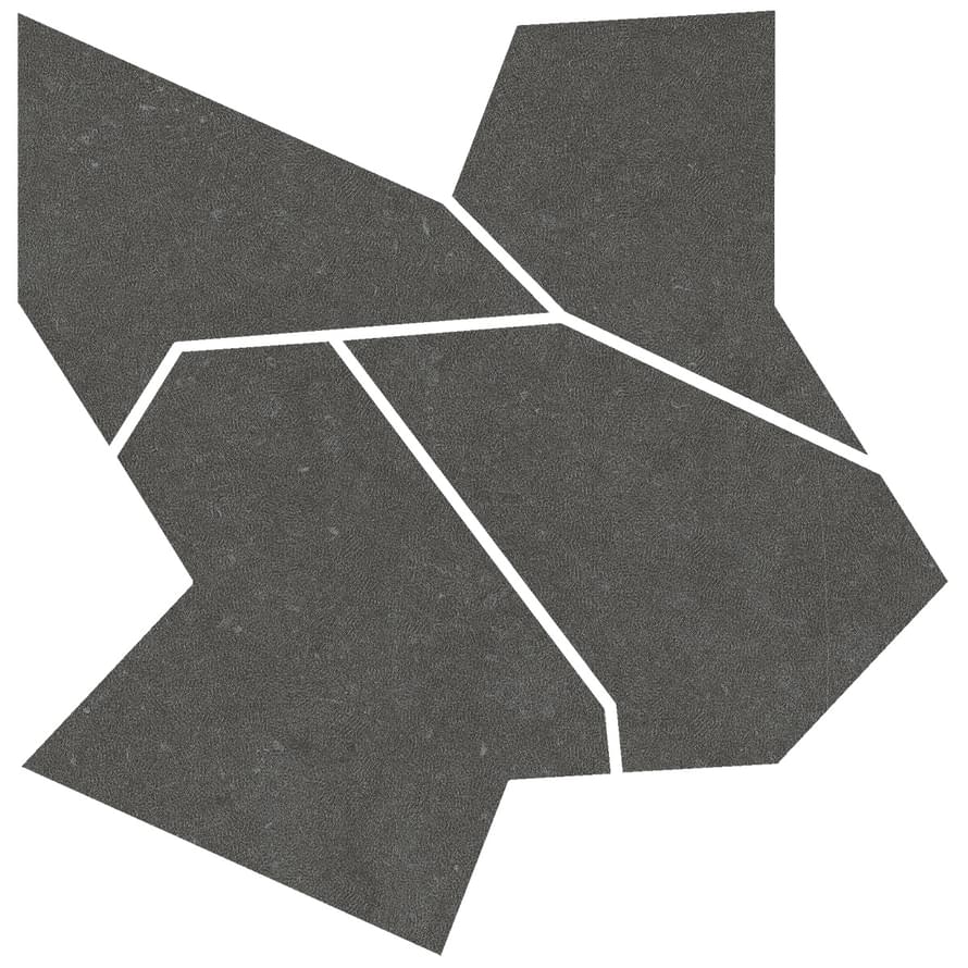 Living Ceramics Noon Deco Mosaic Anthracite Anti-Slip 60x60 Living Ceramics Noon Deco Mosaic Anthracite Anti-Slip 60x60