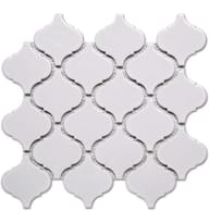 Плитка Liya Mosaic Ceramics Porcelain Arabesko Glossy White 74 24.6x28 см, поверхность глянец