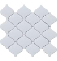 Плитка Liya Mosaic Ceramics Porcelain Arabesko Mate White 74 24.6x28 см, поверхность матовая