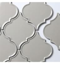 Плитка Liya Mosaic Ceramics Porcelain Arabesko Plate Light Grey 160 21.8x21.8 см, поверхность глянец, рельефная