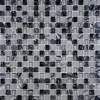 Плитка Liya Mosaic Elegance Cube Grey 30x30 см, поверхность микс
