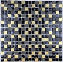 Плитка Liya Mosaic Elegance Cube Infinity Gold 30x30 см, поверхность микс