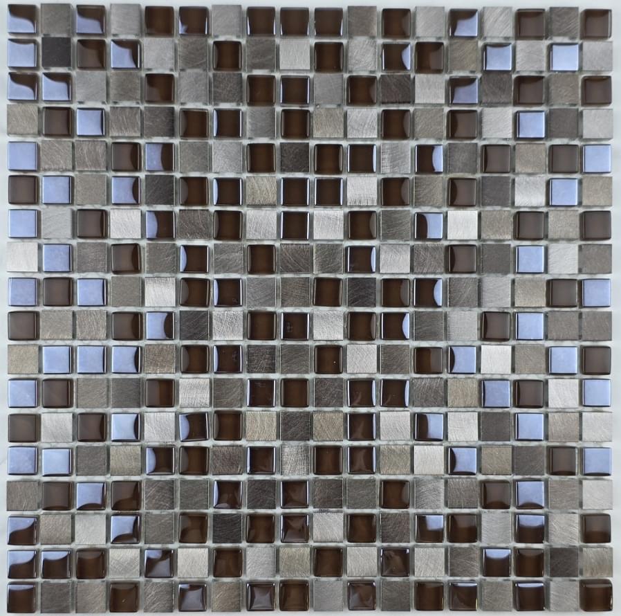Плитка Liya Mosaic Elegance Cube Pluton 30x30 см, поверхность микс
