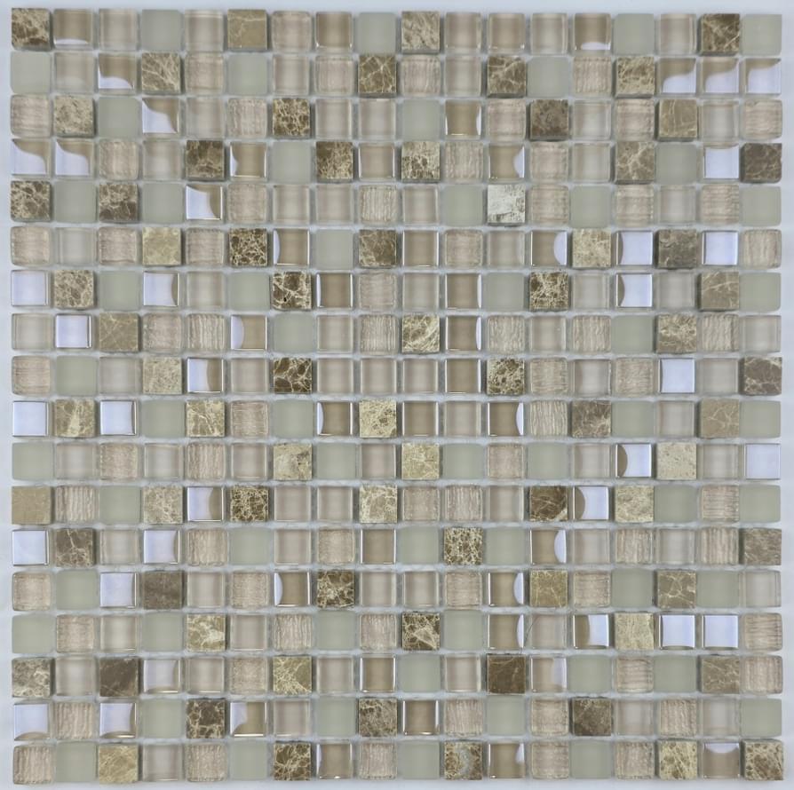 Плитка Liya Mosaic Elegance Cube Smile 30x30 см, поверхность микс