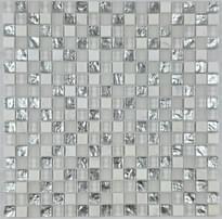 Плитка Liya Mosaic Elegance Cube White 30x30 см, поверхность микс