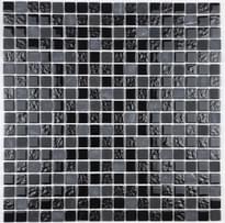 Плитка Liya Mosaic Elegance Krit 114 Черный С Матовым Черным 30x30 см, поверхность микс