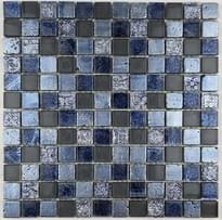 Плитка Liya Mosaic Elegance Krit 63 Синий 30x30 см, поверхность микс