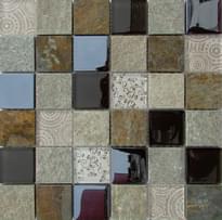 Плитка Liya Mosaic Elements Beige 30x30 см, поверхность глянец