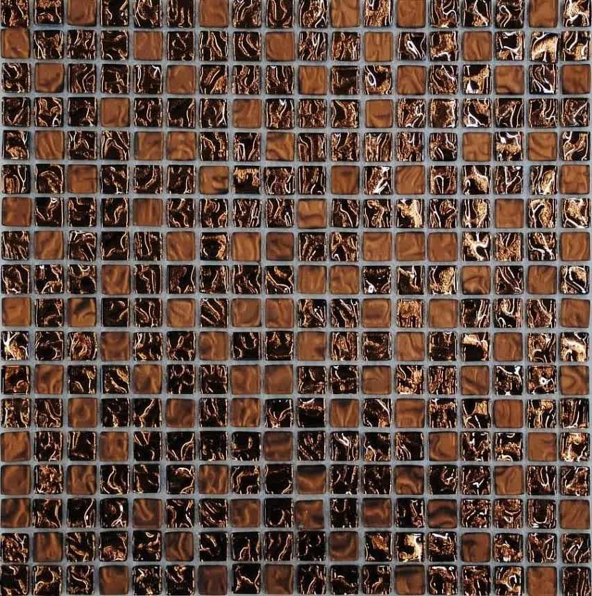 Плитка Liya Mosaic Luxury Luxury Bronze 15 30x30 см, поверхность глянец