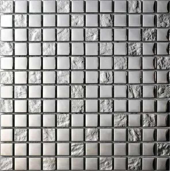 Плитка Liya Mosaic Luxury Luxury Silver 23 30x30 см, поверхность глянец