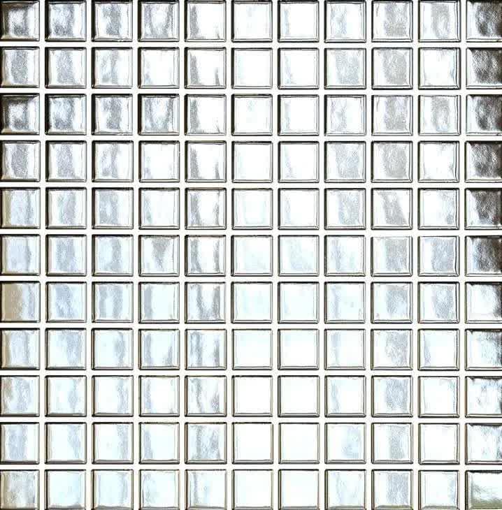 Плитка Liya Mosaic Luxury Silver Glossy 20 30x30 см, поверхность глянец