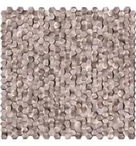 Плитка Liya Mosaic Metallic Aluminium 3D Hexagon Rose Gold 29.8x30.8 см, поверхность матовая, рельефная