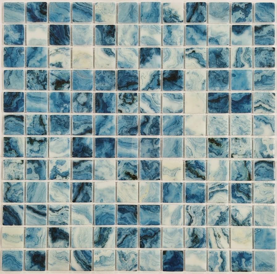 Плитка Liya Mosaic One Colour Aruba Brillo 31.5x31.5 см, поверхность глянец