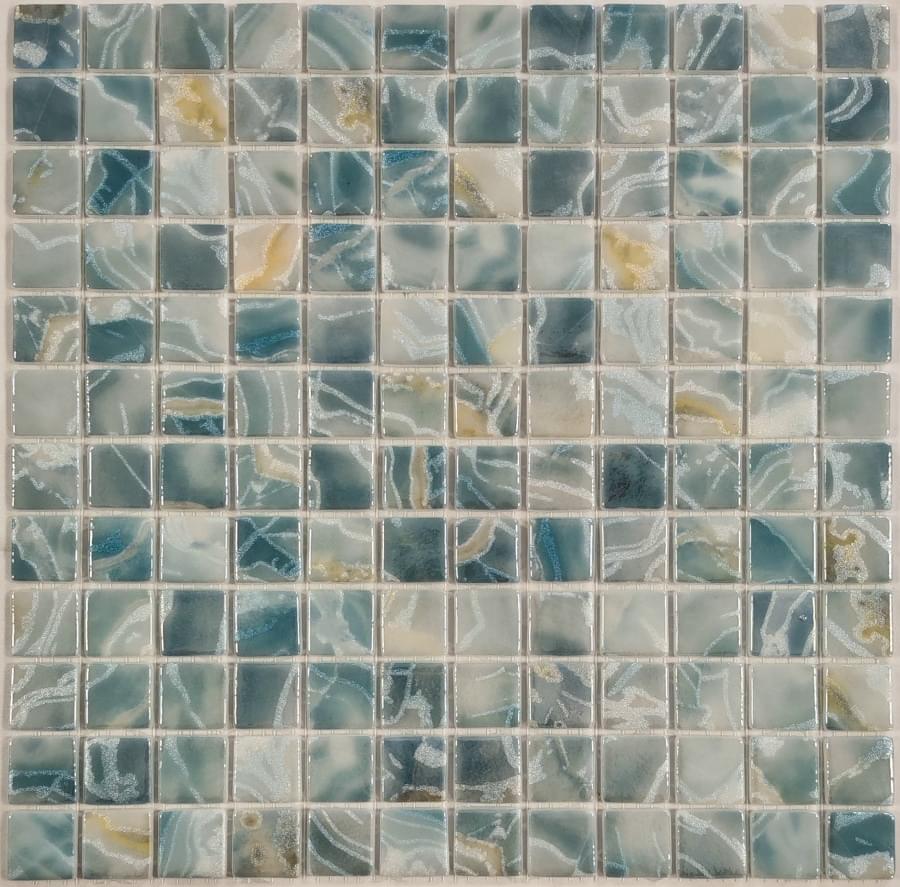 Плитка Liya Mosaic One Colour Marbella 31.5x31.5 см, поверхность глянец