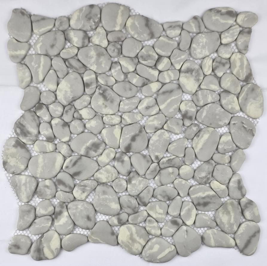 Плитка Liya Mosaic River Stone River Stone Sand 30.5x30.5 см, поверхность матовая