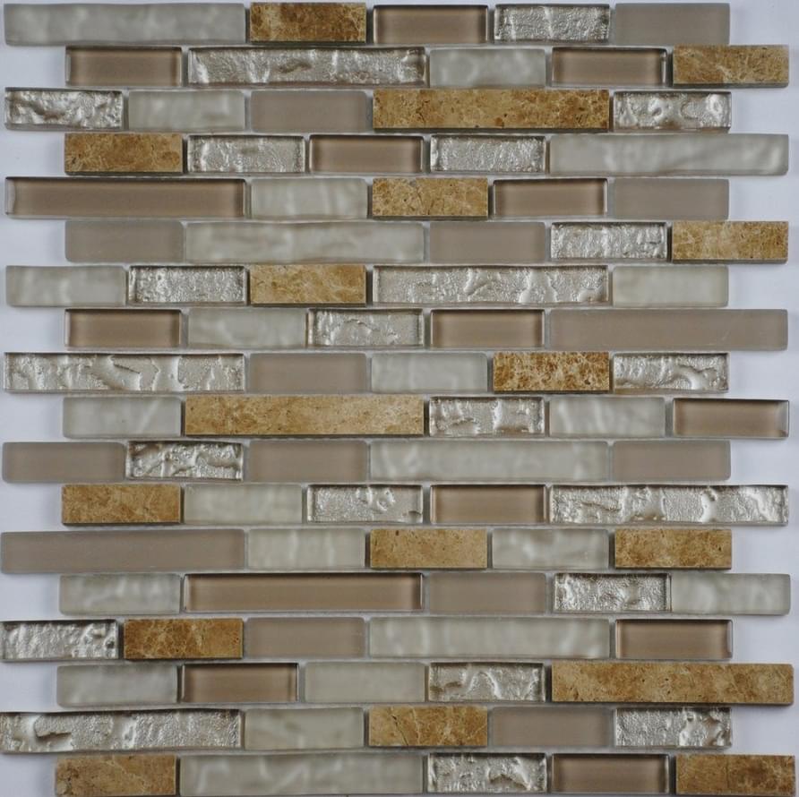 Плитка Liya Mosaic Stripes Krit 10 30x30 см, поверхность микс