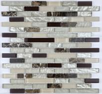 Плитка Liya Mosaic Stripes Krit 11 30x30 см, поверхность микс