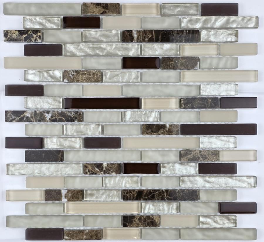Плитка Liya Mosaic Stripes Krit 11 30x30 см, поверхность микс