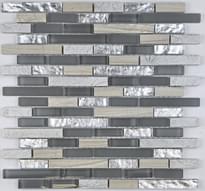 Плитка Liya Mosaic Stripes Krit 12 30x30 см, поверхность микс