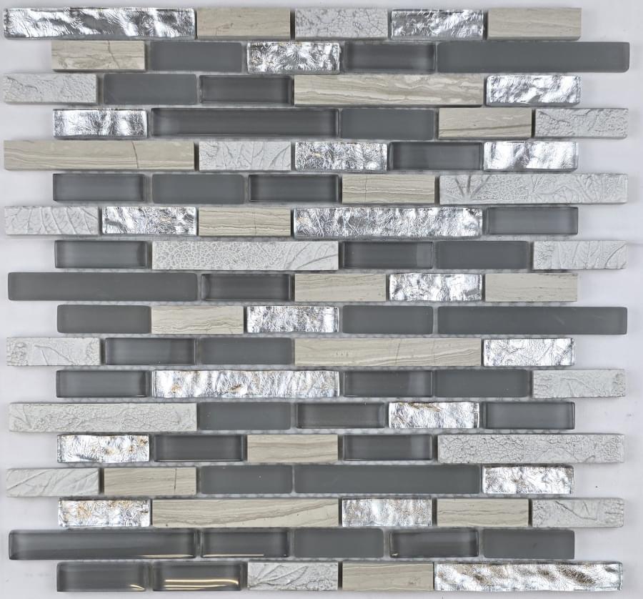 Плитка Liya Mosaic Stripes Krit 12 30x30 см, поверхность микс
