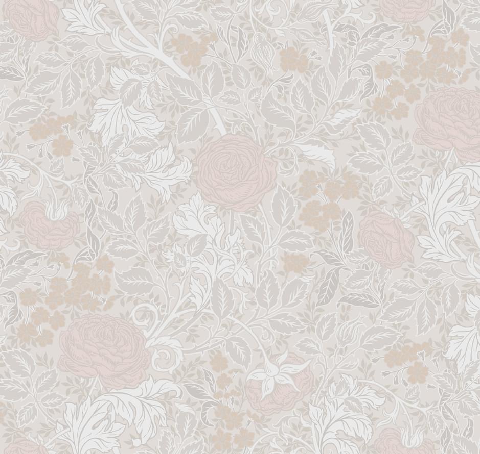 Loymina Британский Сад Brit 12 001 English Rose 10.05м x 100см поверхность матовая, рельефная