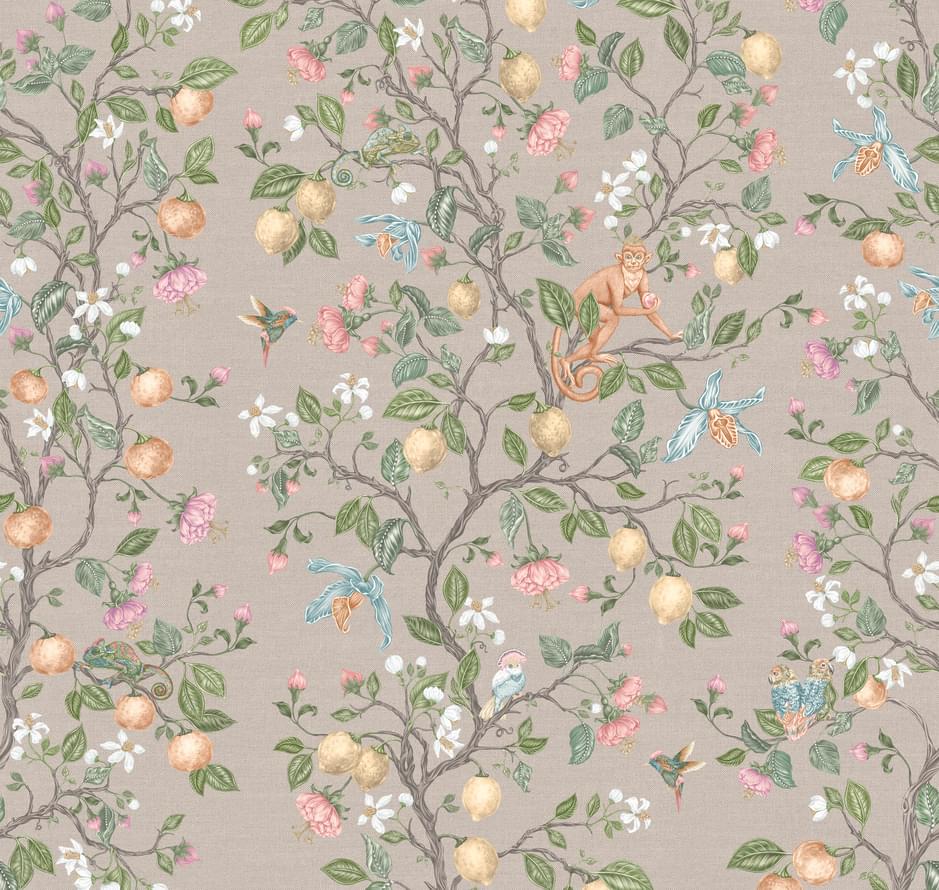 Loymina Британский Сад Brit 15 001/1 Backyard Tea Party 2 Полотна 3м x 200см поверхность матовая