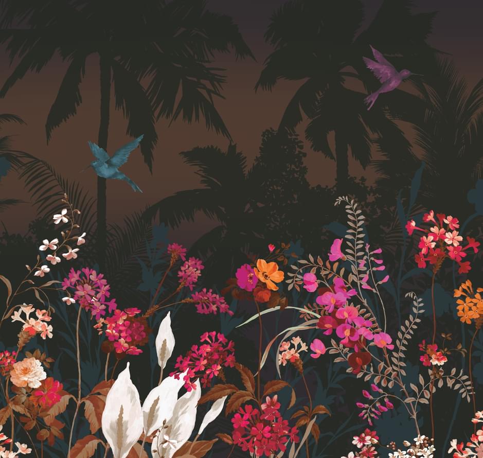 Loymina Художественное Панно Etd2 010 Tropical Meadow 2 Полотна 2м x 300см поверхность матовая