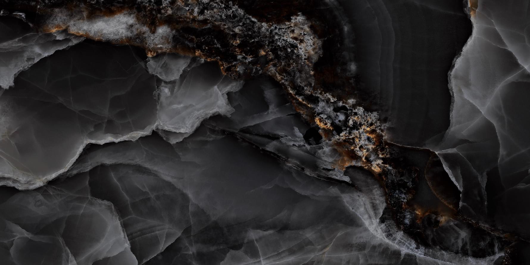 Плитка MDetails High Glossy Dazzle Onyx Black 60x120 см, поверхность полированная
