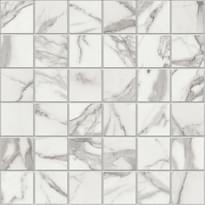 Плитка Magica Marstood Marble 01 Statuario Matt Mosaic 30x30 см, поверхность матовая, рельефная