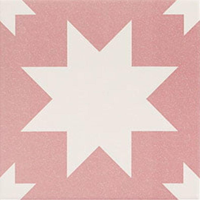 Mainzu Fired Star Pink 20x20