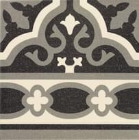 Плитка Mainzu Florentine Cenefa Black 20x20 см, поверхность матовая