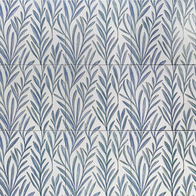 Плитка Mainzu Foliage Indigo 20x20 см, поверхность микс