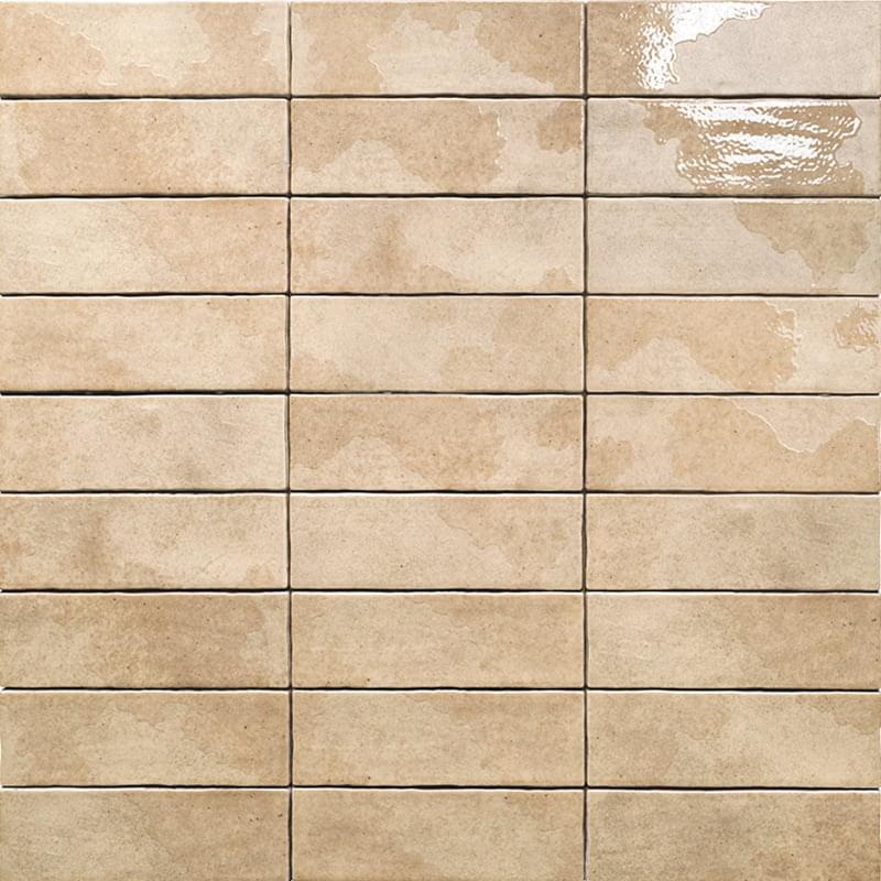 Плитка Mainzu Korfu Amber 6.5x20 см, поверхность микс