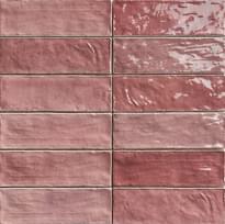 Плитка Mainzu Positano Rubino 6.5x20 см, поверхность глянец, рельефная
