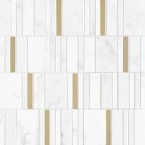 Плитка Marazzi Allmarble Altissimo Mosaico Barcode Lux 40x40 см, поверхность глянец